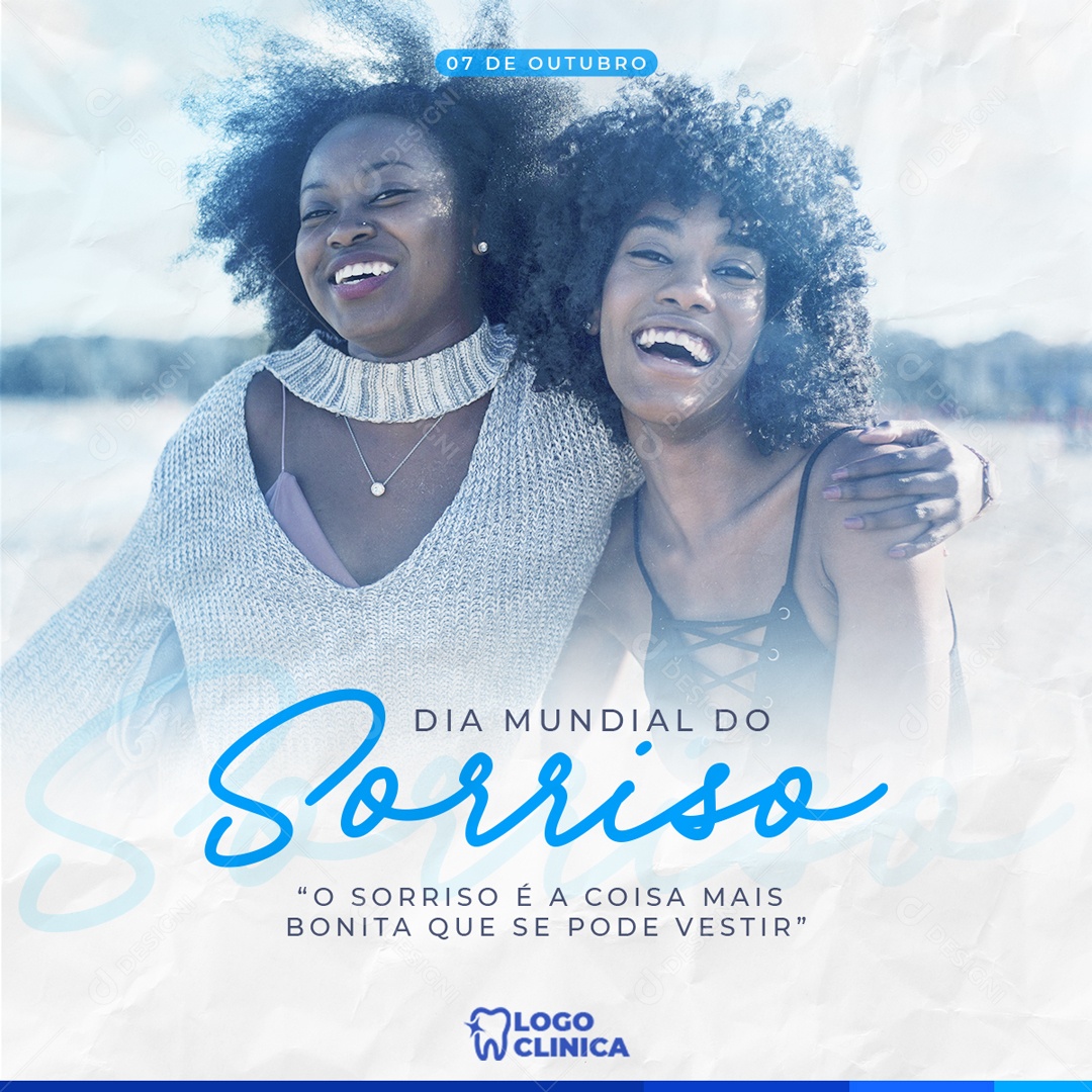 Dia Mundial do Sorriso 7 de Outubro Social Media PSD Editável