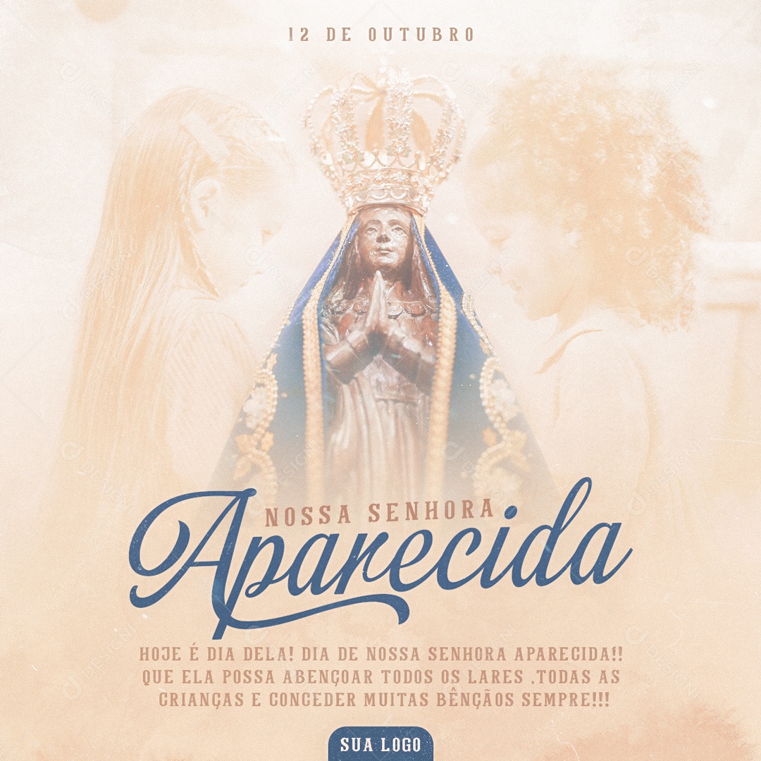 Dia de Nossa Senhora Aparecida 12 de Outubro Story Social Media PSD Editável