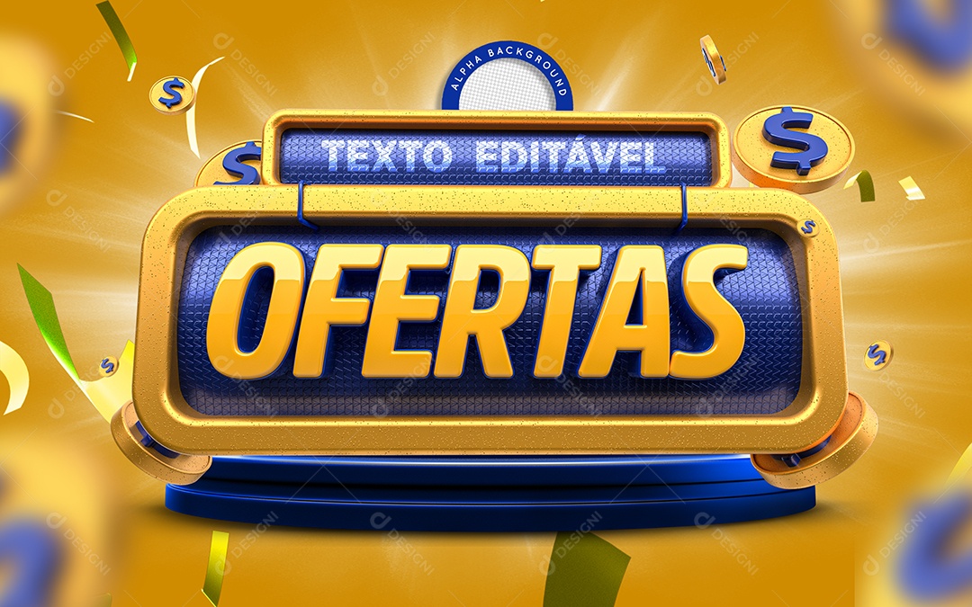 Selo 3D Para Composições Ofertas e Promoções PSD