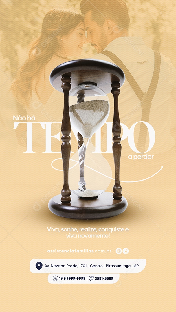 Story Viva Sonhe realize conquiste e Viva Novamente Assistência Familiar Social Media PSD Editável