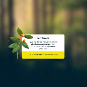 Lembrete Dia da Natureza 04 de Outubro Meio Ambiente Social Media PSD Editável