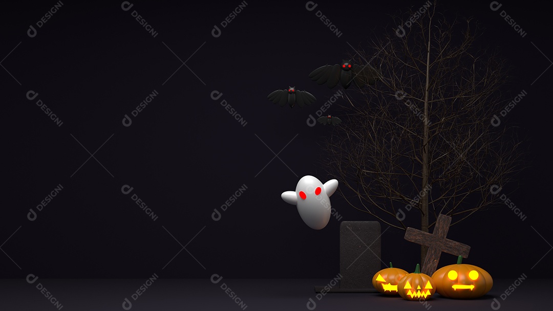 Cenário de Halloween
