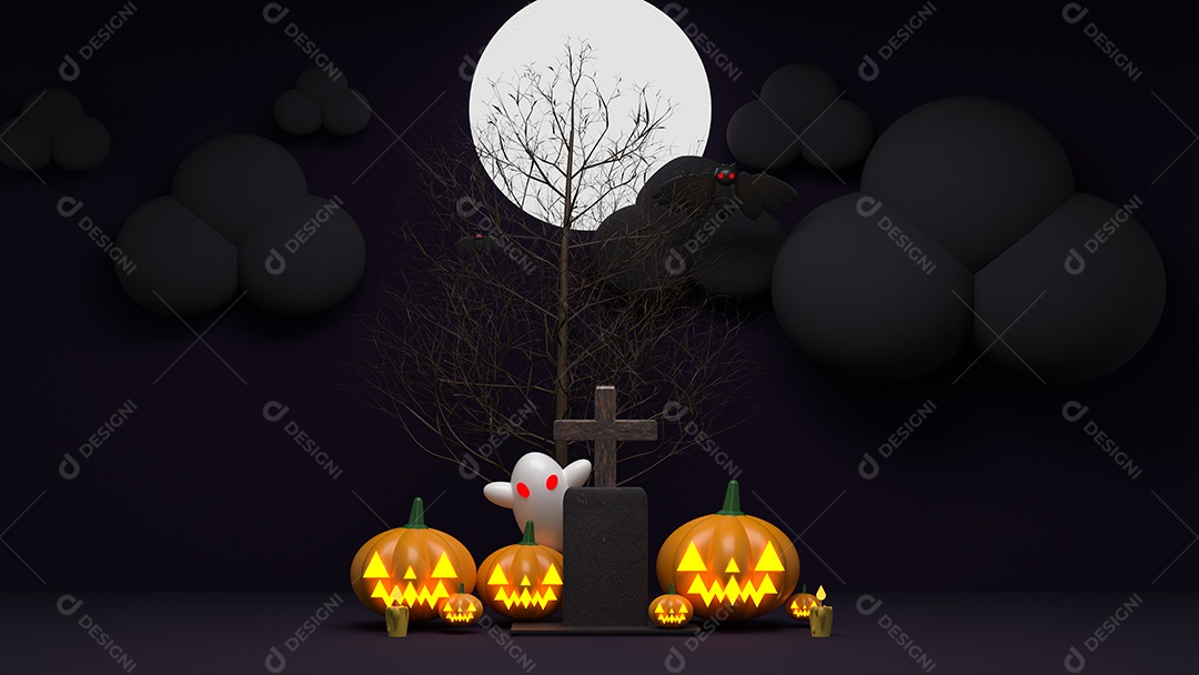 Cenário de Halloween