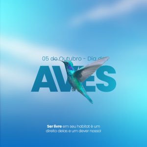 Dia das Aves Pássaros 05 de Outubro Social Media PSD Editável