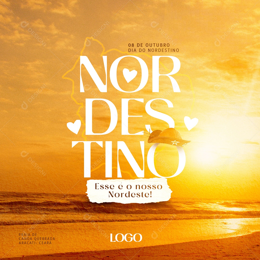 Nordestino Esse é o Nosso Destino Dia do Nordestino Social Media PSD Editável