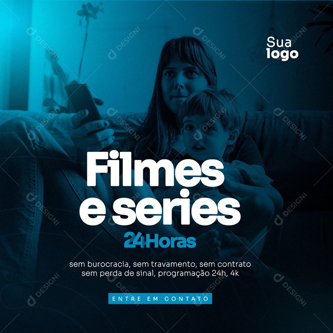Social Media IPTV Filmes e Series PSD Editável