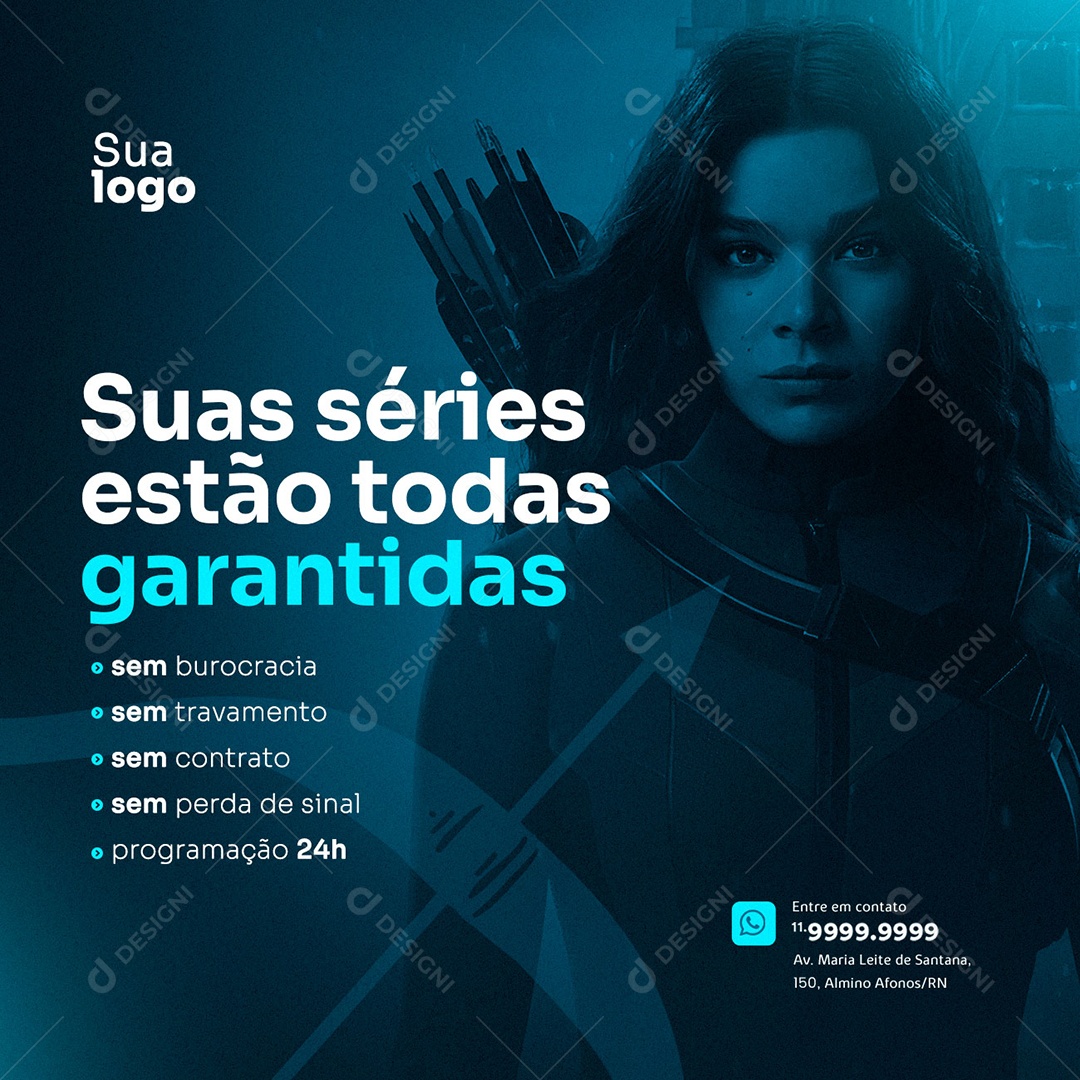 Social Media IPTV Suas Séries Estão Todas Garantidas PSD Editável
