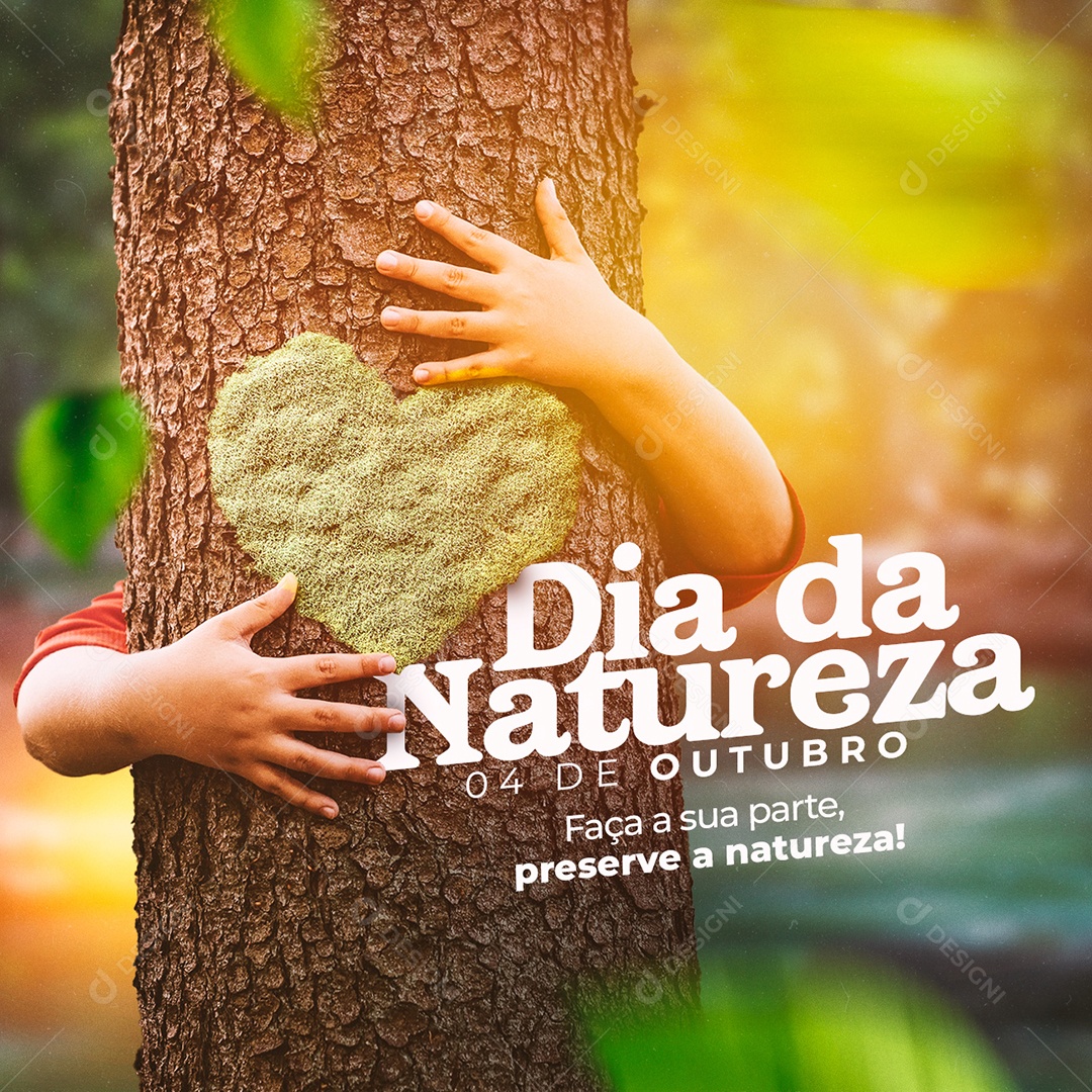 Faça a Sua Parte Preserve Dia Da Natureza Social Media PSD Editável