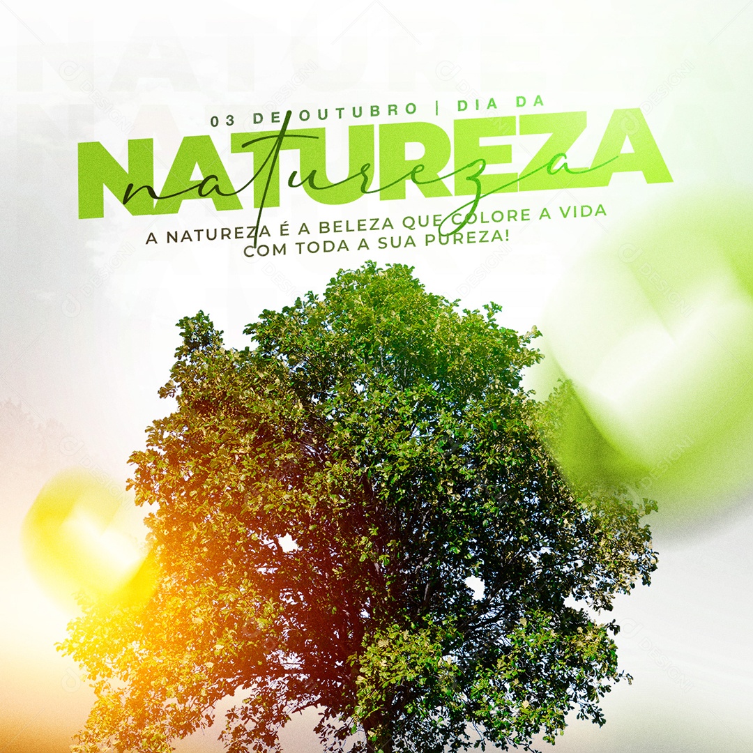 A Natureza é a Beleza que Colore a Vida Dia Da Natureza Social Media PSD Editável