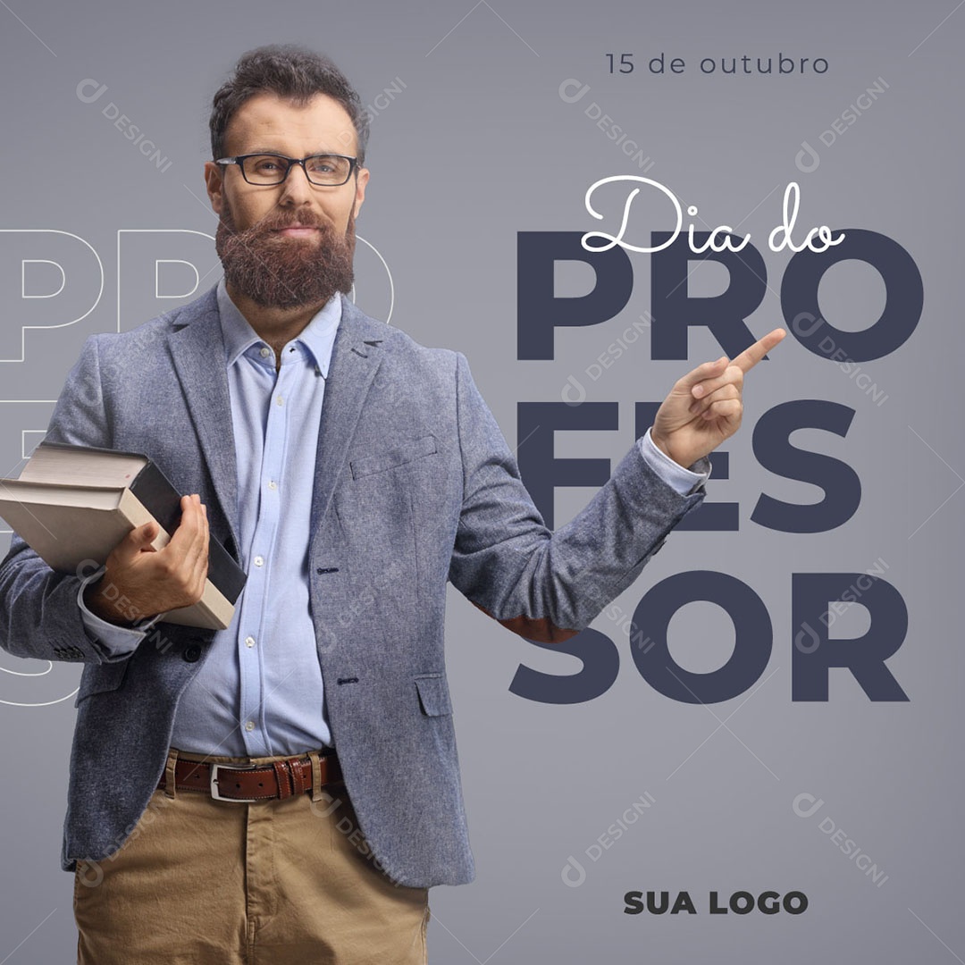 Dia Mundial dos Professores 05 de Outubro Social Media PSD Editável