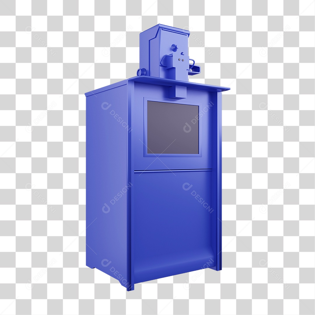 Caixa de Jornal Antiga PNG Transparente