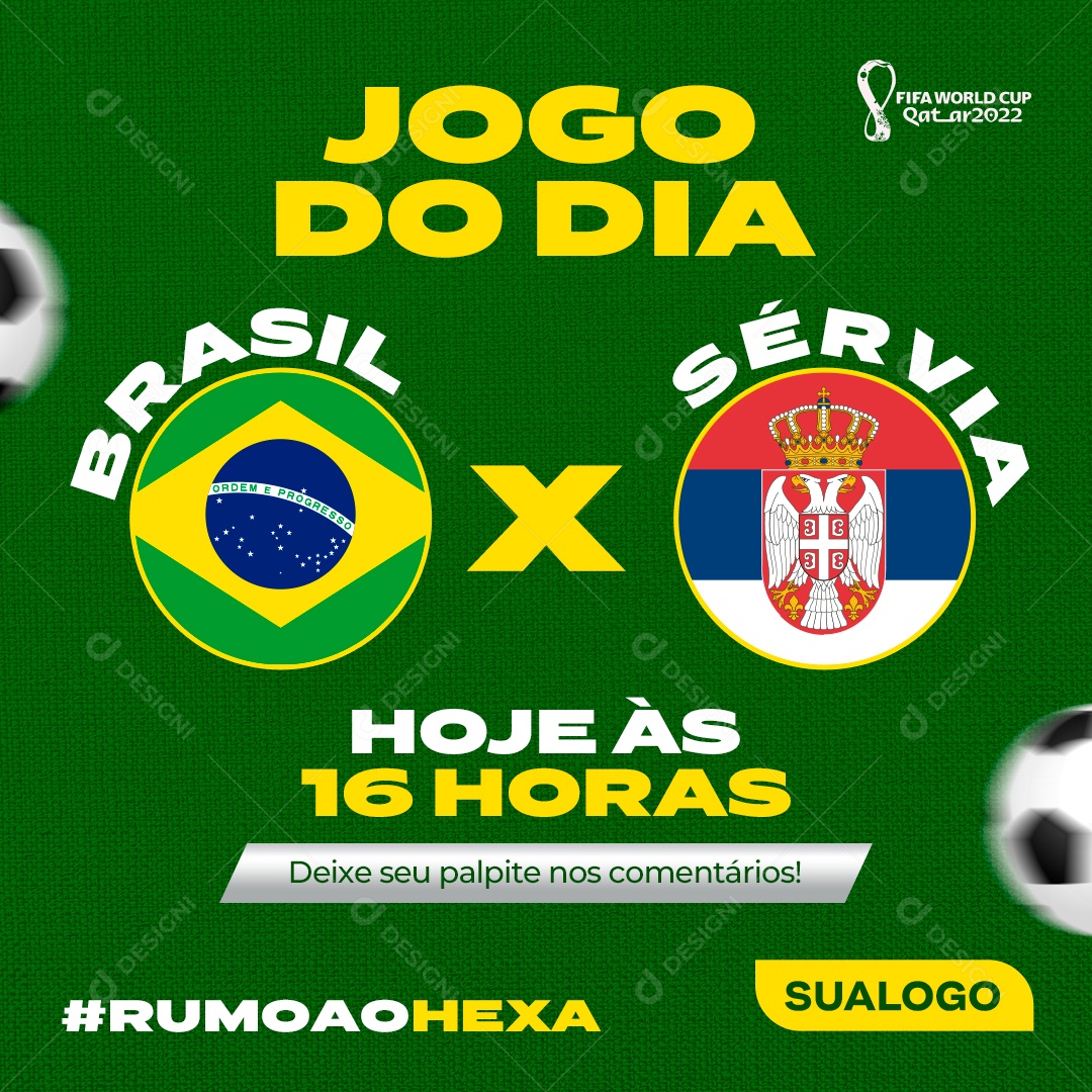 Placar Jogo Brasil Copa Do Mundo Resultado Social Media PSD Editável