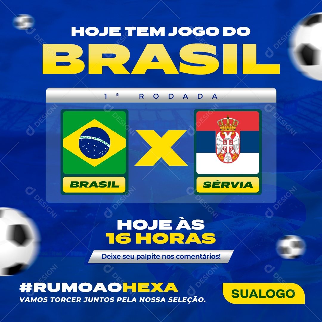 Placar Jogo Brasil Copa Do Mundo Resultado Social Media PSD Editável