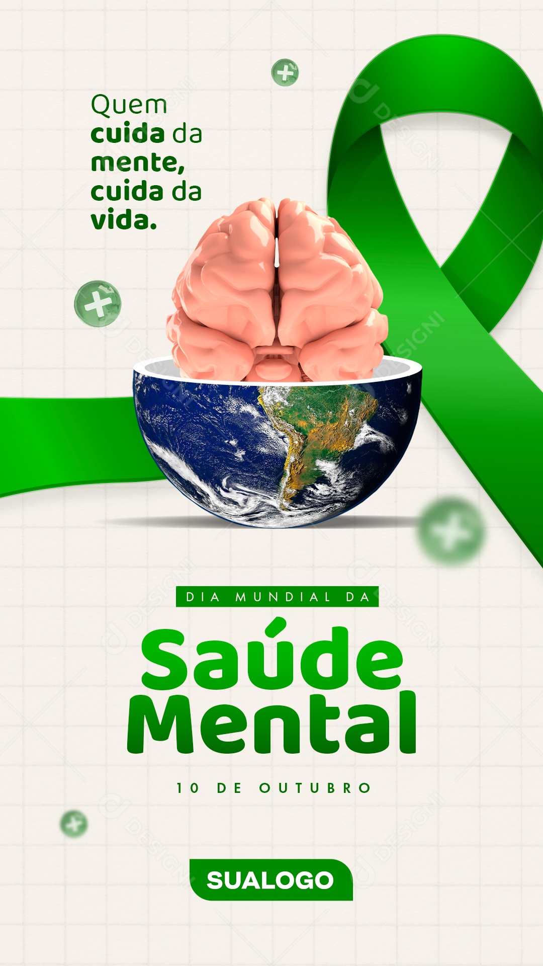 Dia Da Saúde Mental Data Comemorativa 10 de Outubro Social Media PSD Editável