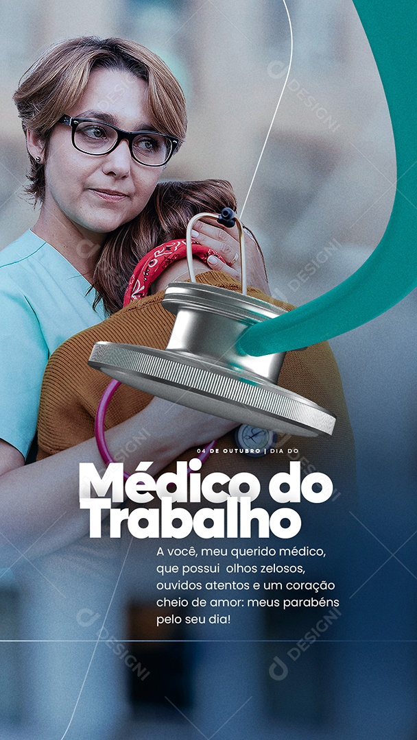 Story A Você meu Querido Médico Dia do Médico do Trabalho Social Media PSD Editável