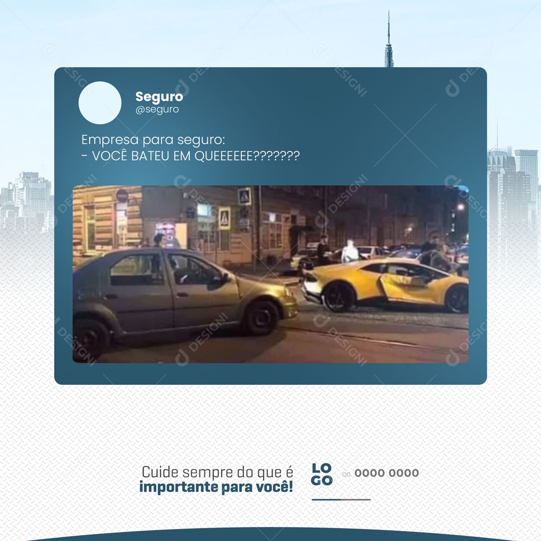 Social Media Empresa de Seguro PSD Editável