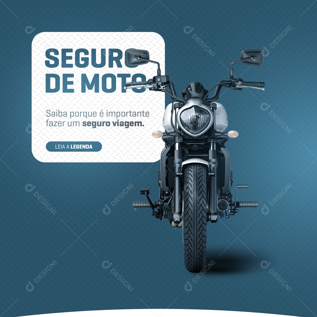 Seguro de Moto Social Media PSD Editável