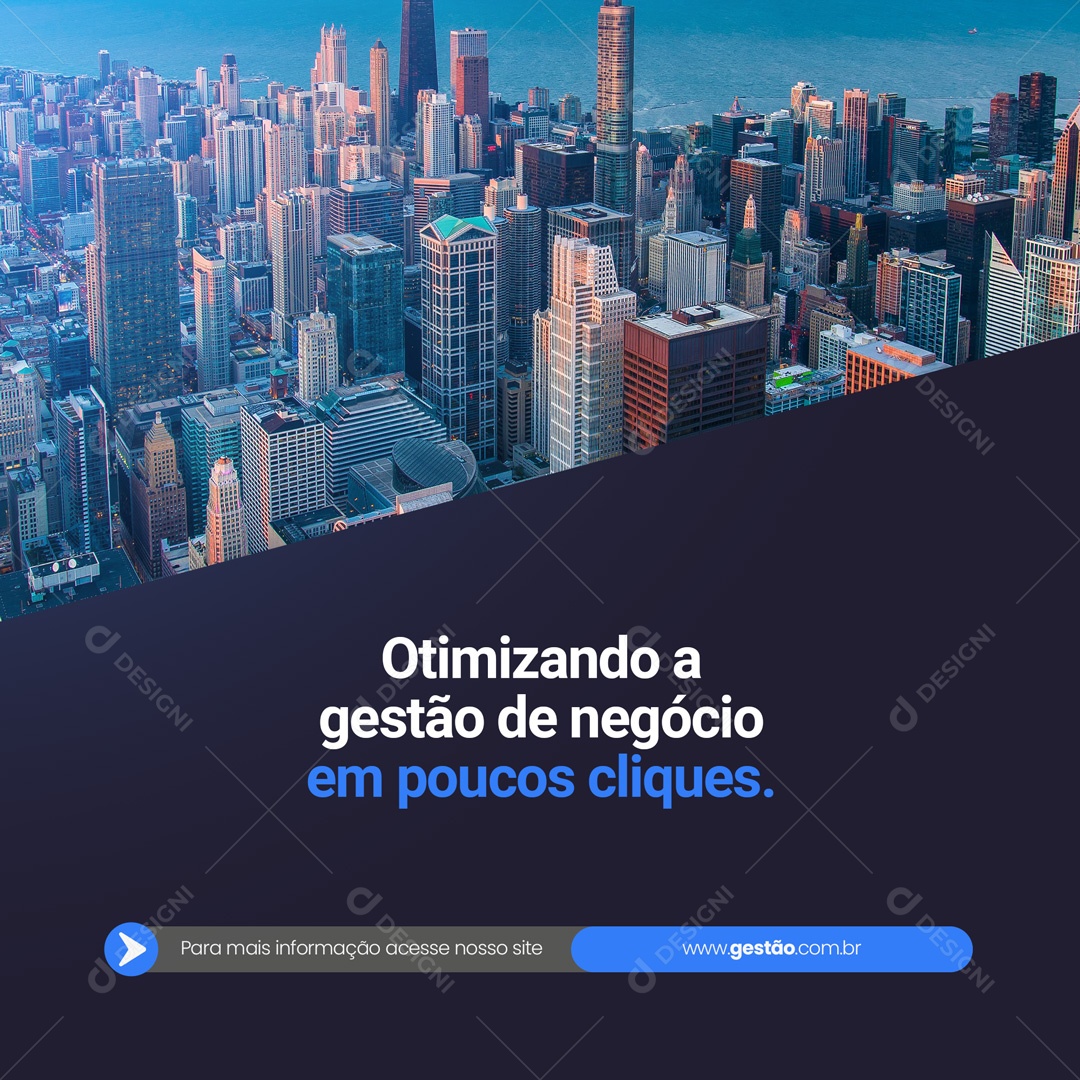 Sistema de Gestão Empresarial Otimizando a Gestão de Negócio Software Social Media PSD Editável