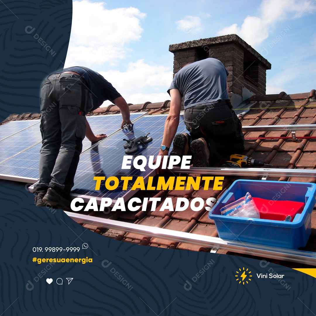 Energia Solar Social Media PSD Editável