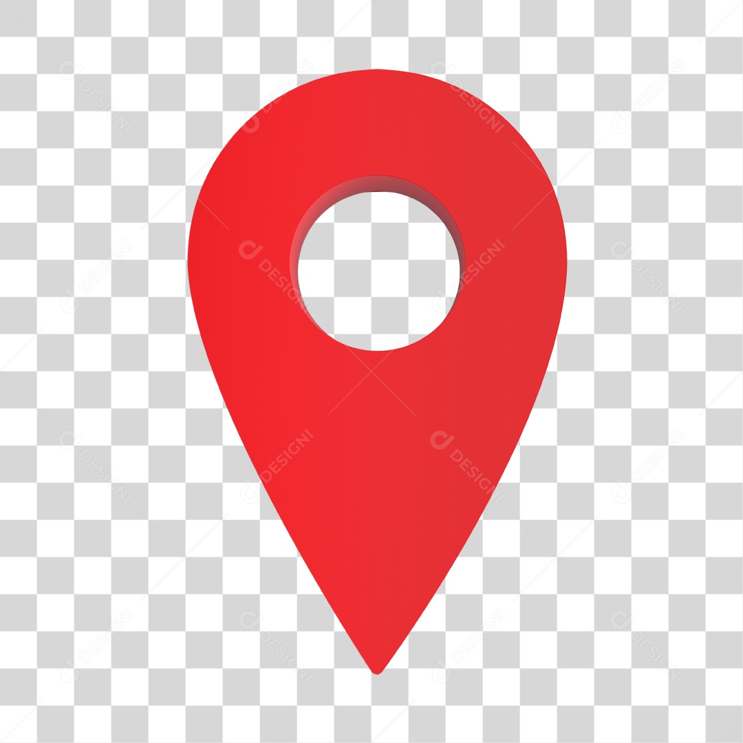 Ícone de Localização do GPS  PNG 3D PNG Transparente