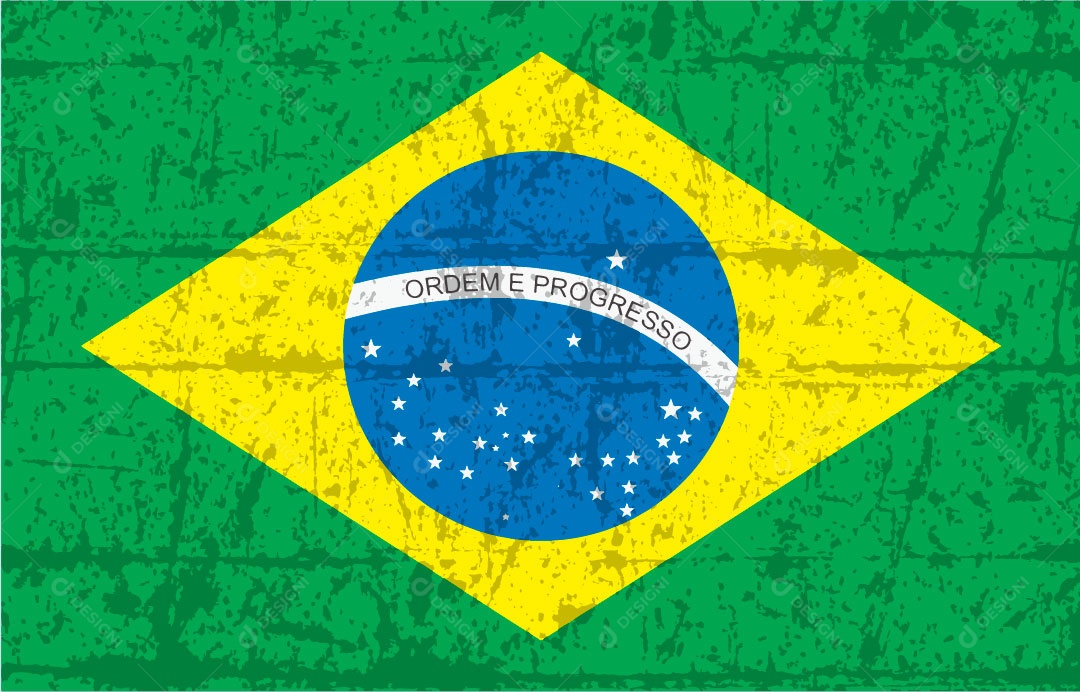 Bandeira Brasileira Textura EPS
