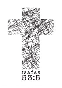 Lettering Estampa Gospel Cristã Igreja Isaías 53 EPS