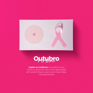 Social Media Outubro Rosa Câncer de Mama tem Cura e Principalmente Prevenção PSD Editável
