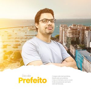 Social Media Dia do Prefeito Municipal PSD Editável