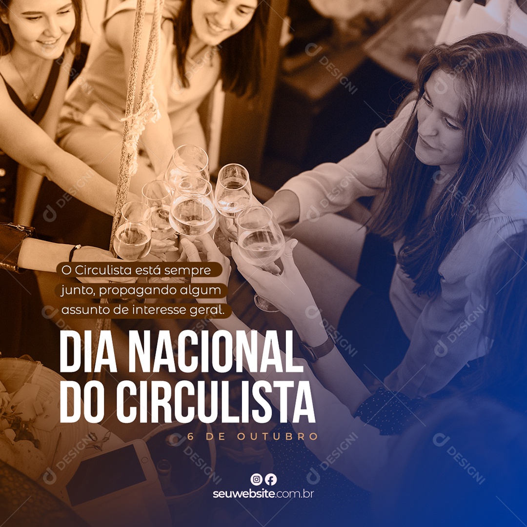 Dia Nacional Do Circulista 6 De Outubro Social Media PSD Editável