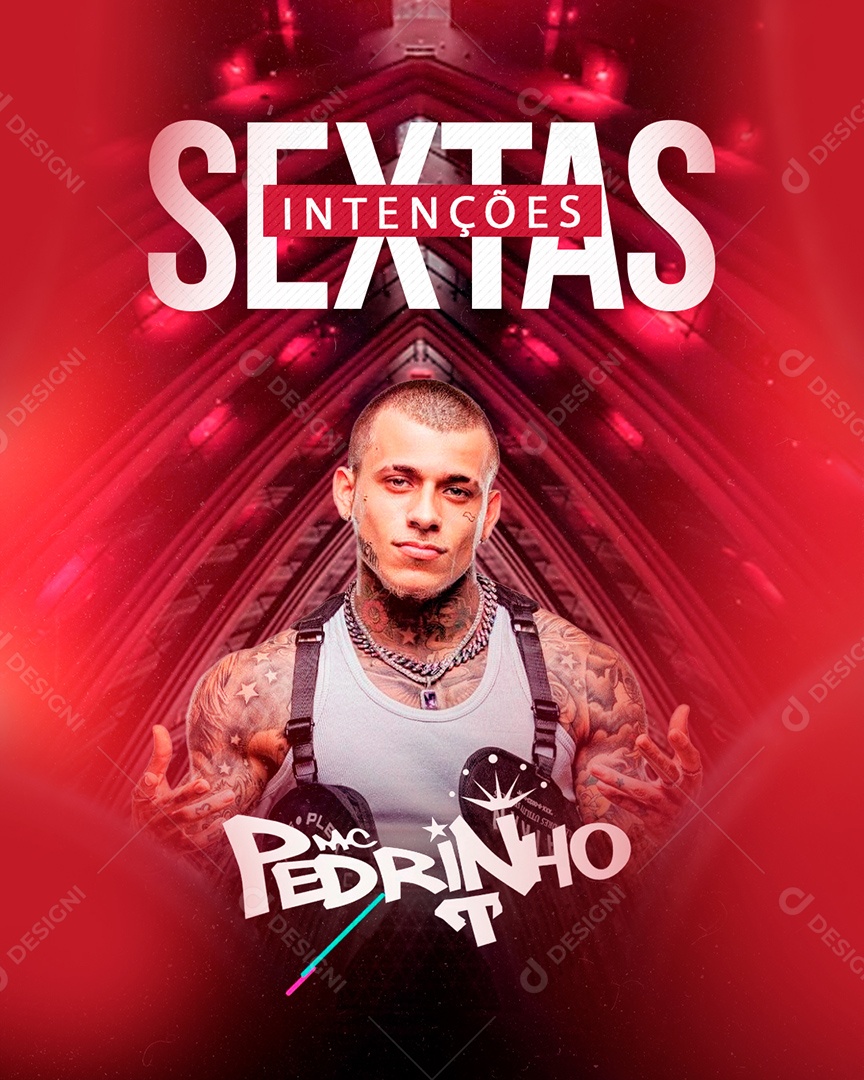 Flyer Sextas Intenções Social Media PSD Editável