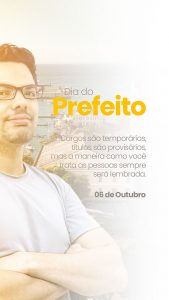 Story Dia do Prefeito Municipal Social Media PSD Editável