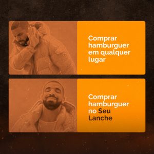 Comprar Hamburguer em Qualquer Lugar Hamburgueria Social Media PSD Editável