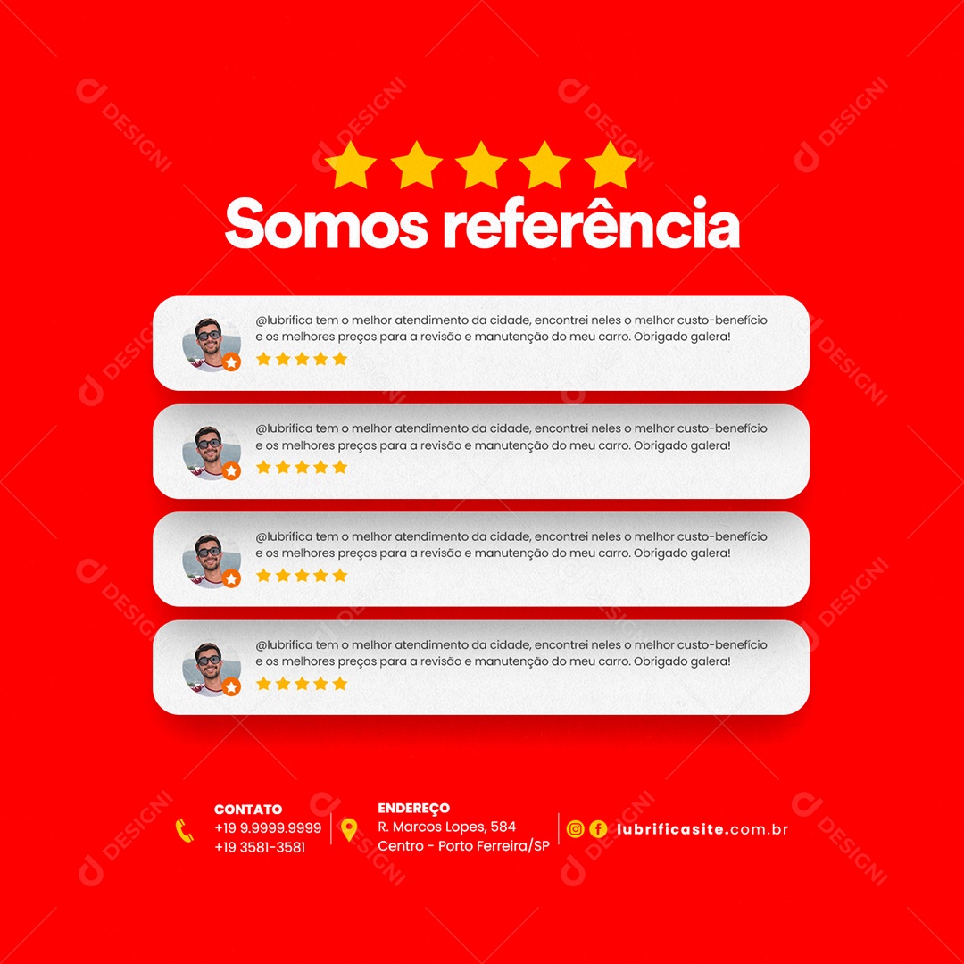 Somos Referência Oficina Mecânica Tem o Melhor Atendimento Social Media PSD Editável