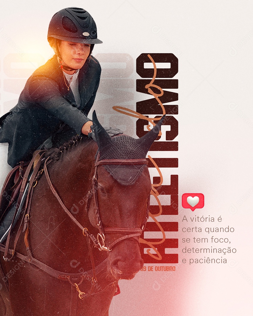 A Vitória é Certa Quando se Tem Foco Dia do Atletismo Social Media PSD Editável