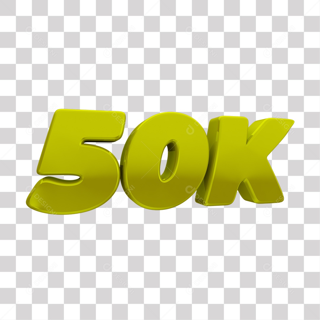Elemento 3D Para Composição 50K Mil PNG Transparente