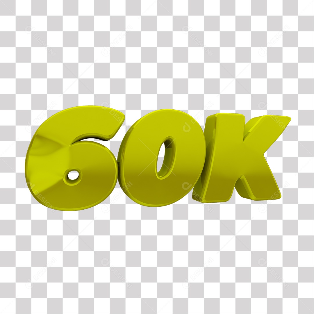 Elemento 3D Para Composição 60K Mil PNG Transparente