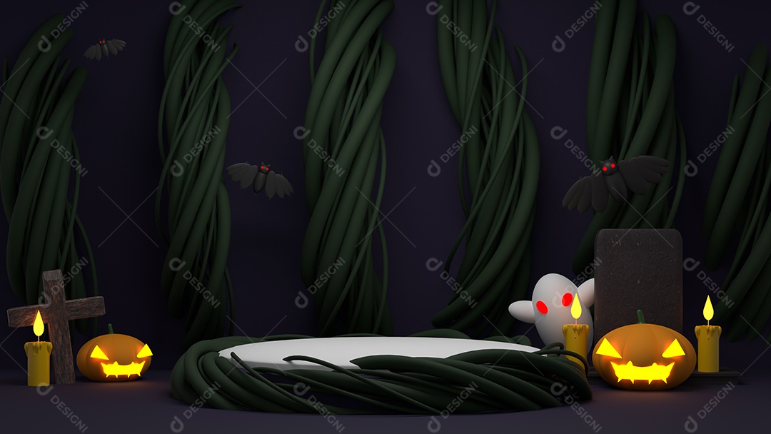 Cenário de Halloween