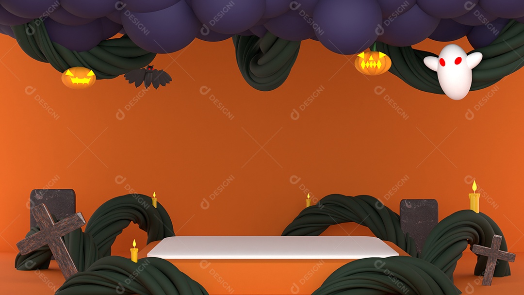 Cenário de Halloween