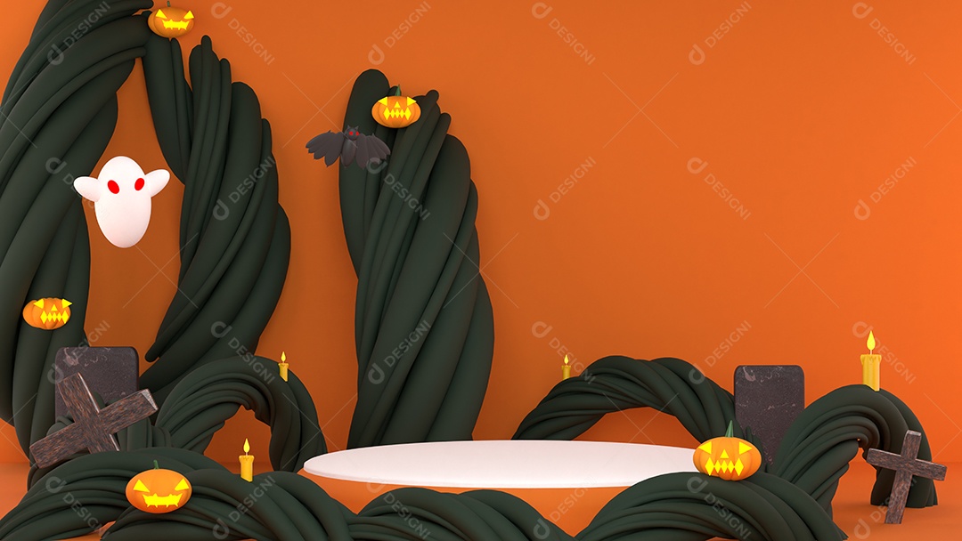 Cenário de Halloween