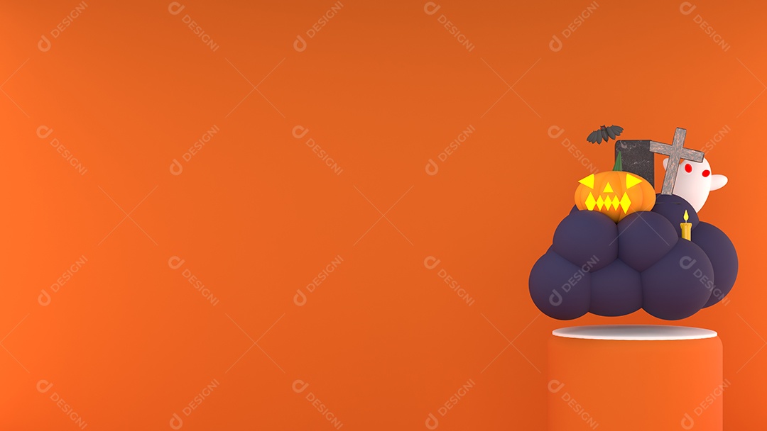 Cenário de Halloween