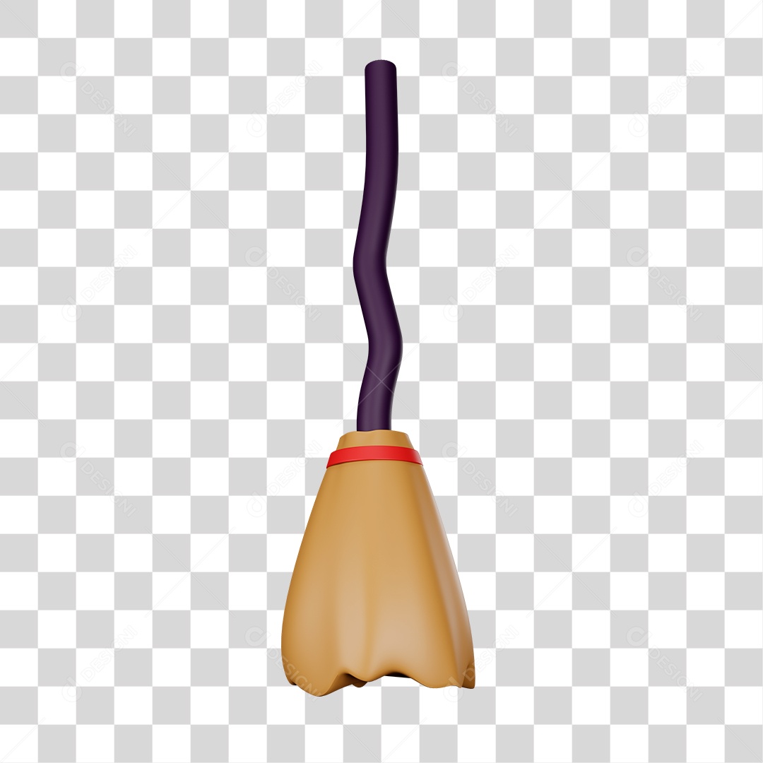 Desenho de Vassoura da Bruxa PNG Transparente