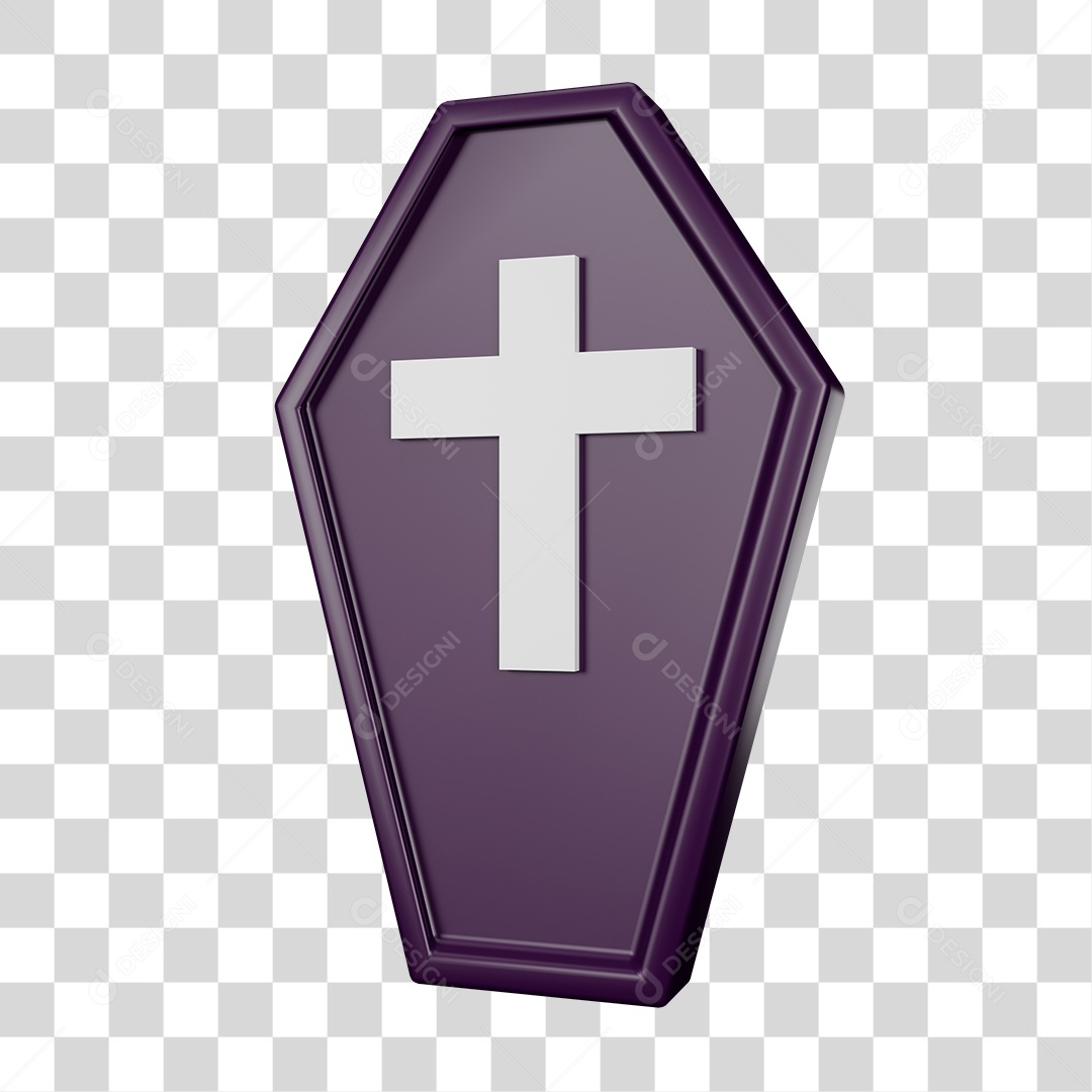 Desenho de Caixão de Halloween