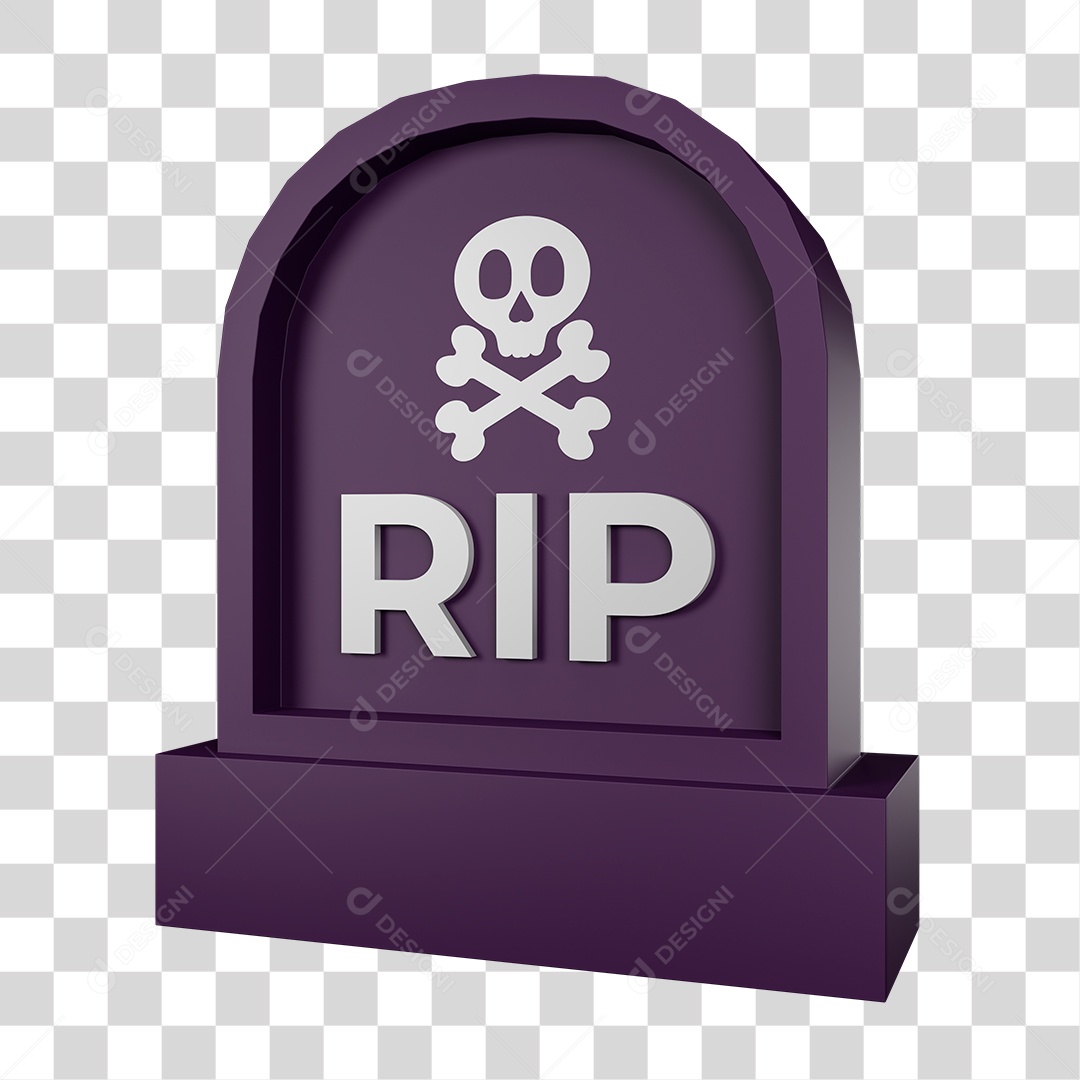 Desenho de Lápide de Cova Halloween PNG Transparente