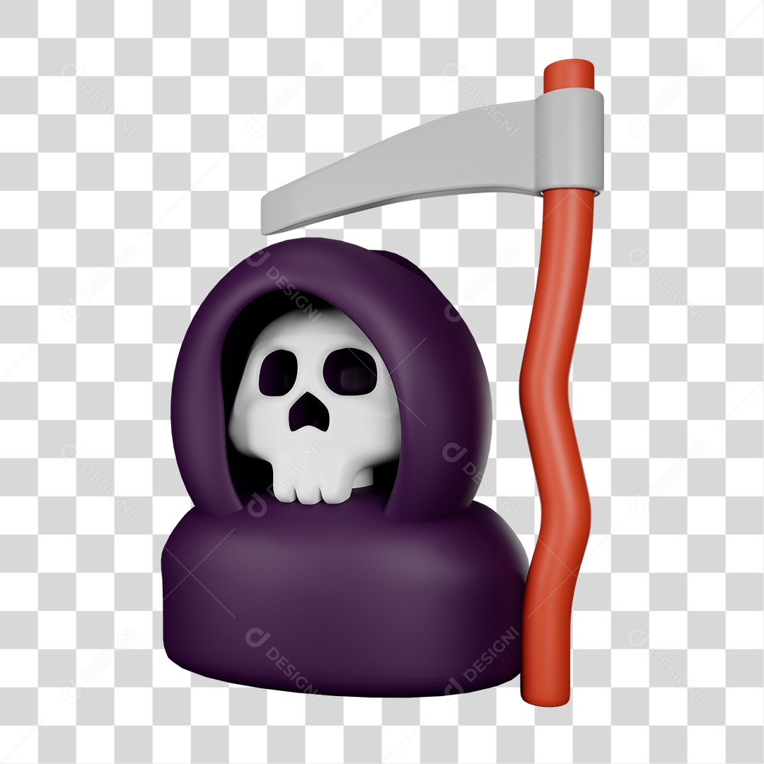 Fantasma da Morte Halloween PNG Transparente