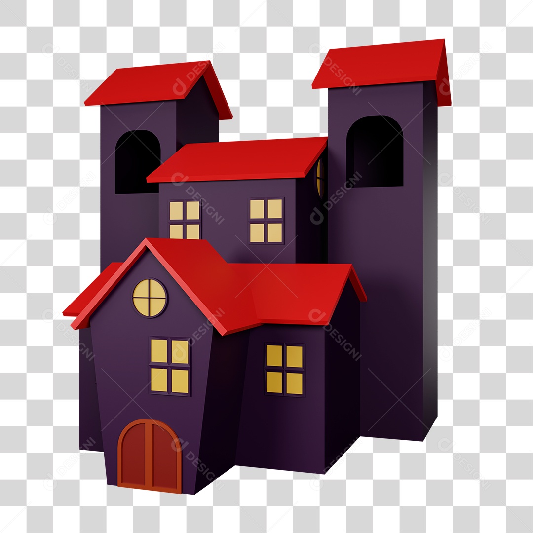 Casa Assombrada PNG Transparente