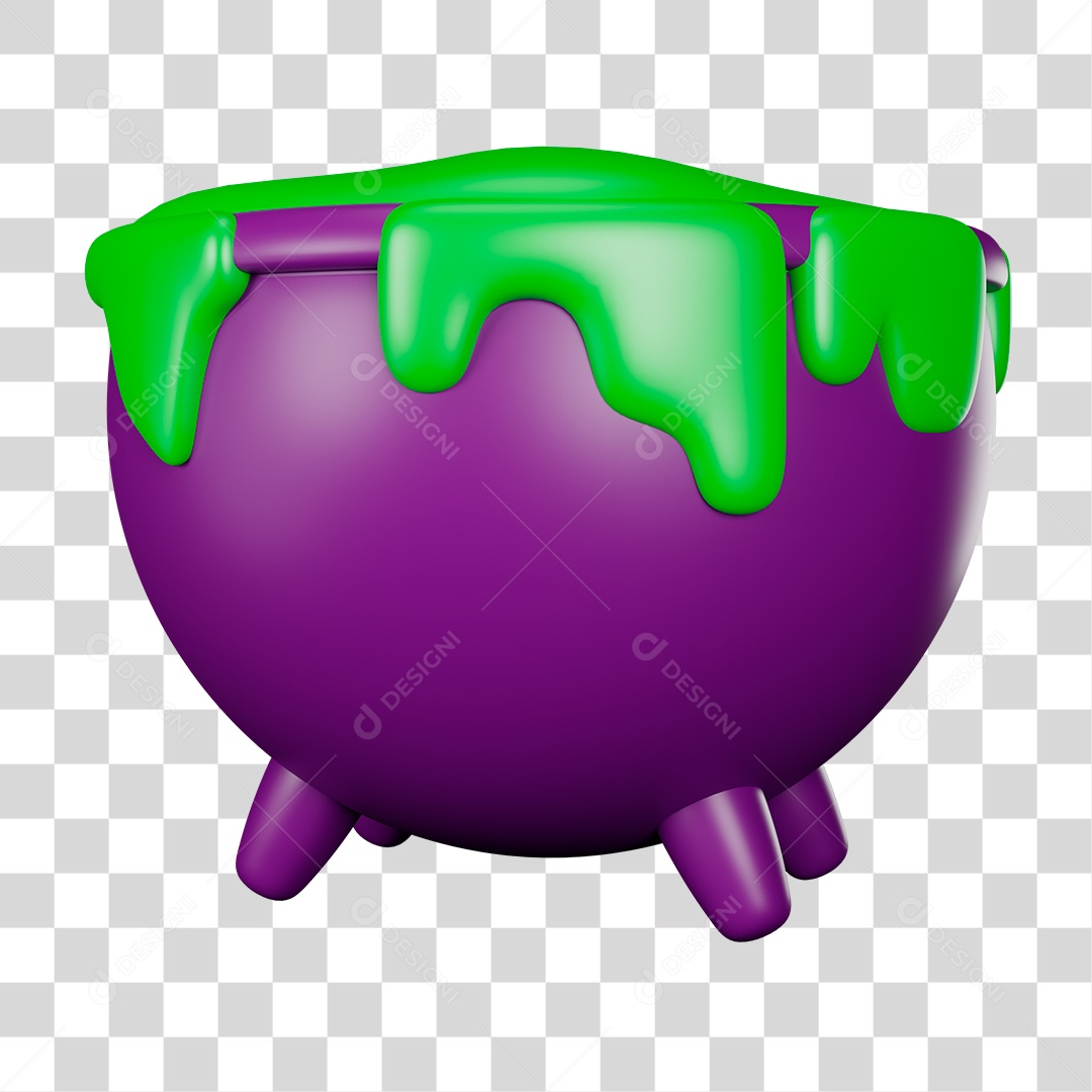 Caldeirão de Halloween PNG Transparente