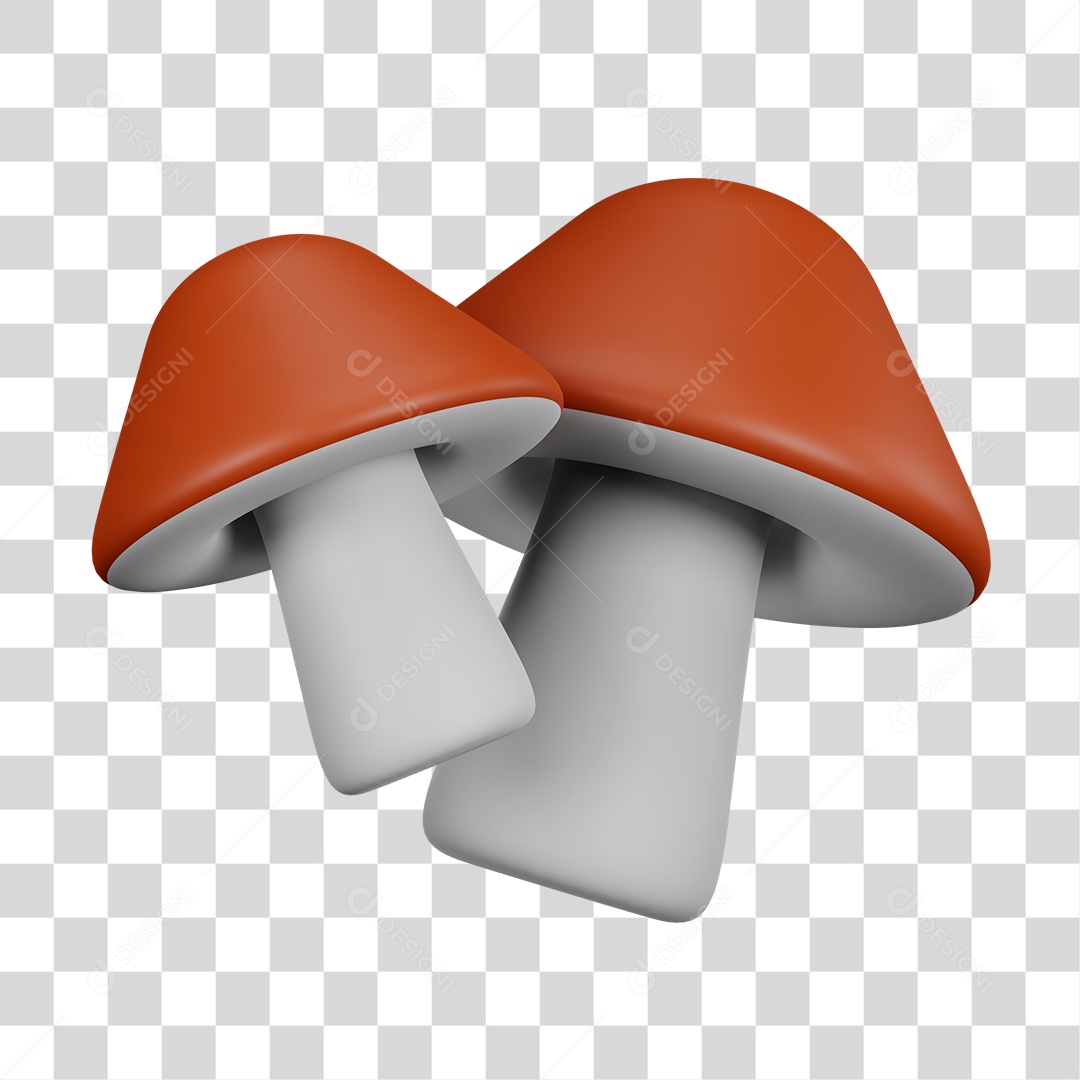 Desenho de Cogumelo PNG Transparente