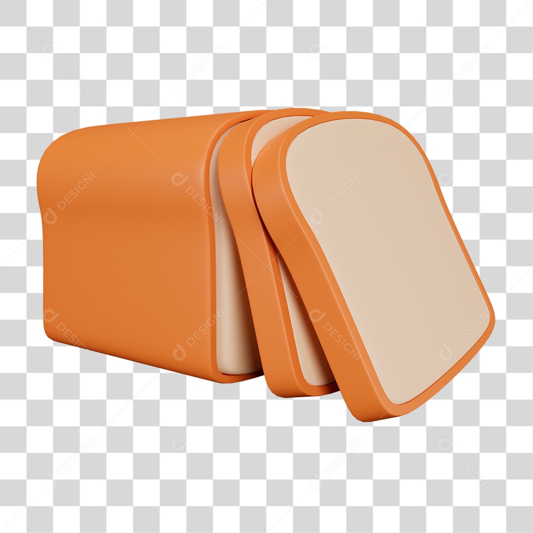 Pão de Forma Fatia PNG Transparente