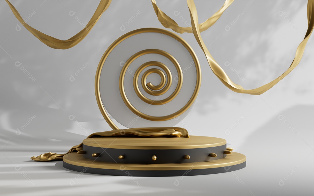 Cenário de Apresentação de Produto Pódio de Plataforma Abstrata