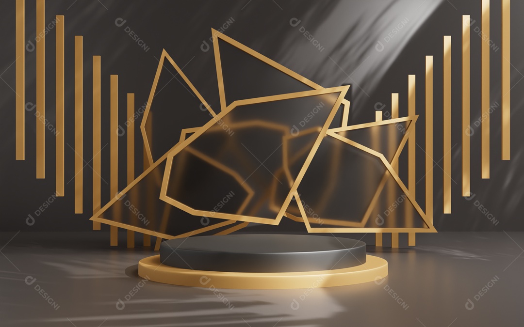 Cenário de Apresentação de Produto Pódio de Plataforma Abstrata